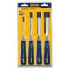 Irwin Marples 4-Piece Blue Chip Bevel Edge Woodworking Chisel Set #M444S4N (6 Sets) - Image 2